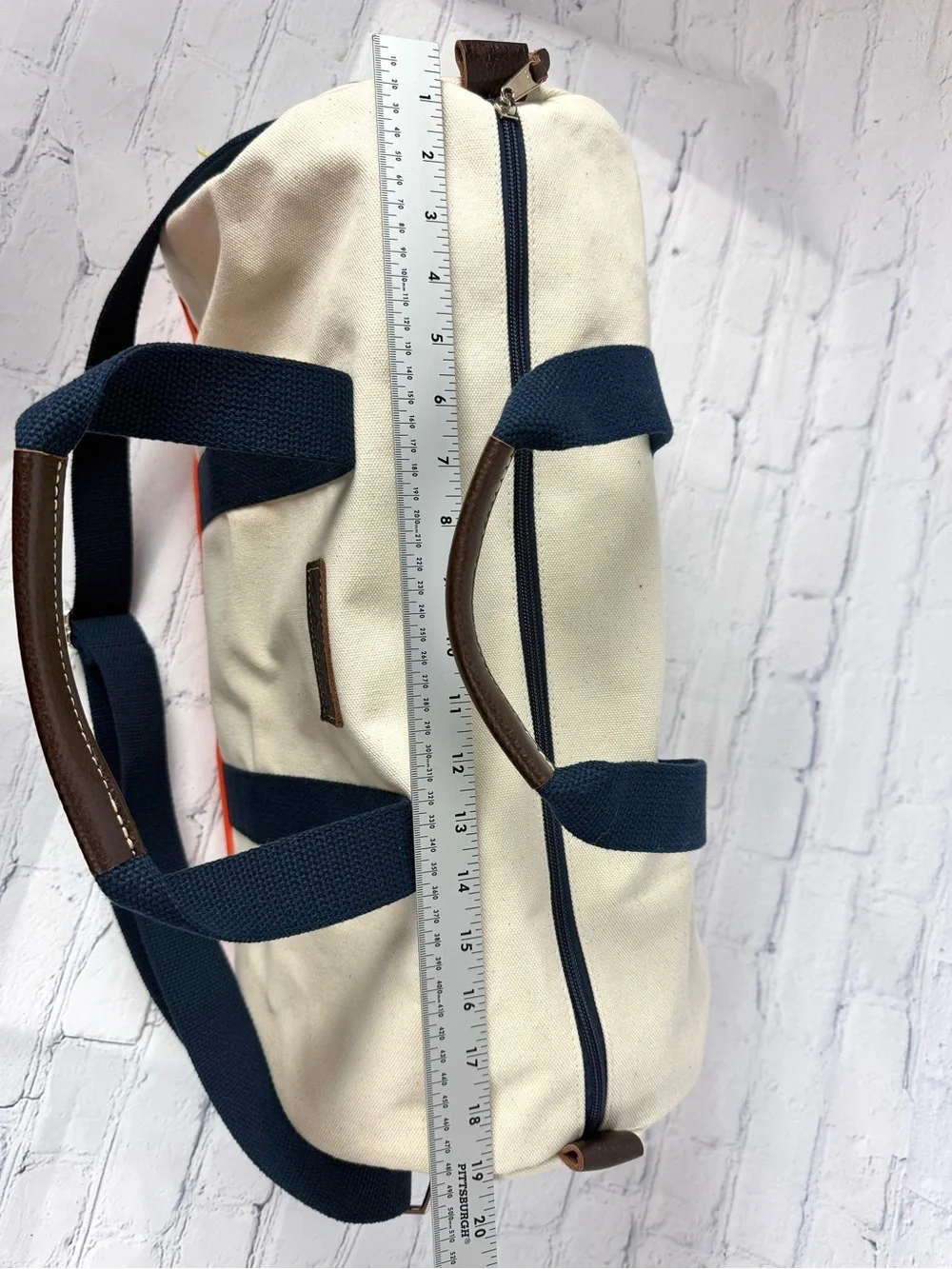 New Jack and Mulligan Kennedy Duffel Bag Leather Patch branded